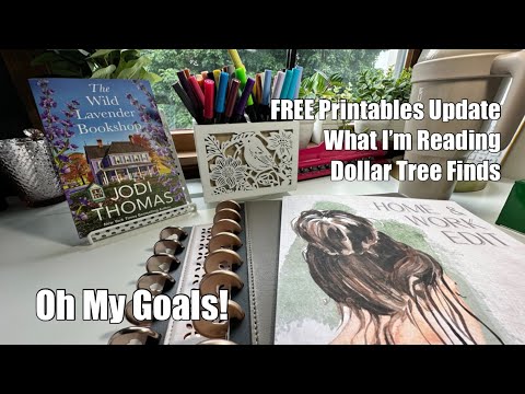 Planning, Reading, FREE Printables, Special Dollar Tree Finds | Oh My Goals Budget + Planning