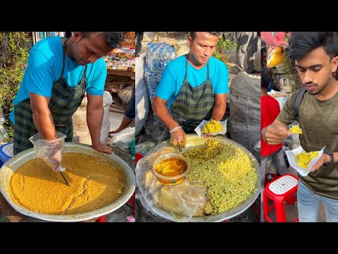 Bangladeshi Famous Masala Jhal Muri Wala Tk 20/- Only | Bangladeshi Street Food