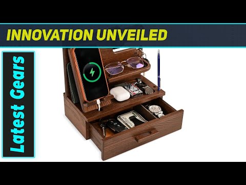 TESLYAR Wood Dock: Ultimate Organizer