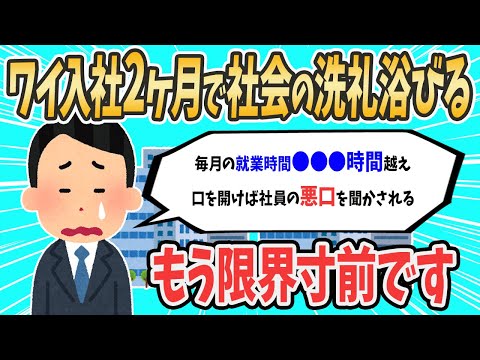 【2ch就活スレ】新入社員ワイくん2ヶ月で社会の洗礼を浴びてしまう【ゆっくり解説】