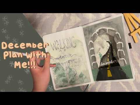 December Plan With Me! |snowy forest theme