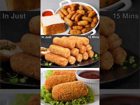 💥Crispy Bread Spring Rolls/ Evening Snacks Recipe/ Bread Roll Recipe#eveningsnacks#shorts#bread