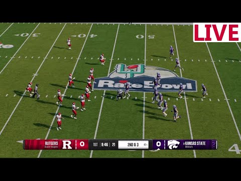 🔴LIVE 🔴Rutgers Scarlet knights vs Kansas State Wildcats/ Rate Bowls/ NCAA College Football