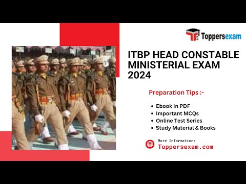 ITBP HEAD CONSTABLE MINISTERIAL Online Test Series, Syllabus 2024, Book PDF, Questions and Answers