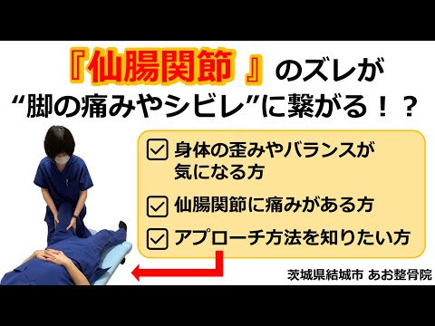 【骨盤矯正】その症状、仙腸関節が原因かも！？当院でできる施術をご紹介！｜茨城県結城市 あお整骨院