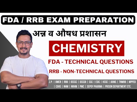 CHEMISTRY / FDA EXAM PREPARATION /RRB EXAM PREPARATION / SR.TECH ASST./ANALYTICAL CHEMIST/PHARMACIST