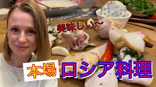 #ロシア女性[海外旅行]本場モスクワのロシア料理屋さんで食べた物が最高に美味しい。