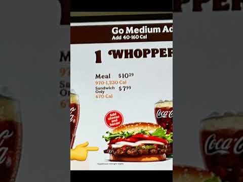 Burger King $5 MILLION DOLLAR LAWSUIT! - Whopper Menu Image VS. Store Bought Whopper