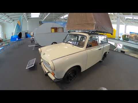 1982 roof top tent on Trabant - Erwin Hymer Museum