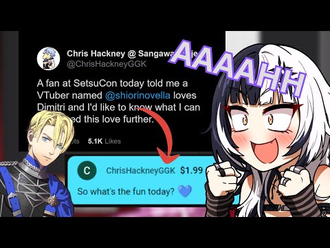 Shiori gets noticed by her husbando on stream