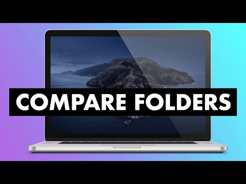 How to compare folders in mac using drag and drop