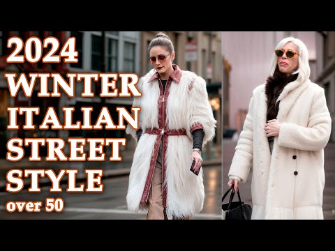 🇮🇹 Italian Winter Street Style For Women over 50❤️| Winter Fashion Trends in Venice