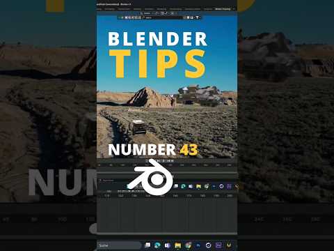 Blender Tip 43 Track Camer ✔️ (Had to speed up the video bc it was longer than 1 min.) #blender