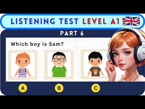 Easy English Listening Test | A1 Level for Beginners - Part 6