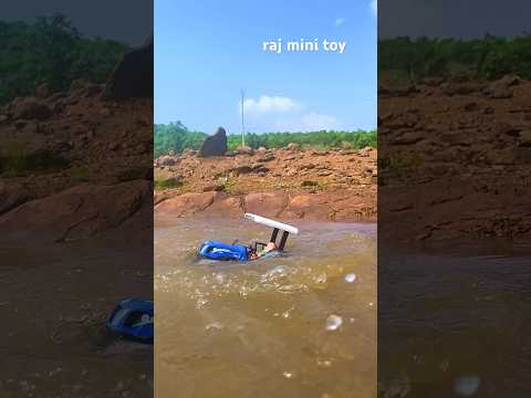 Tractor Jump in the River #youtubeshorts #rajminitoy