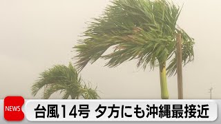 台風14号　夕方以降 沖縄に最も接近へ