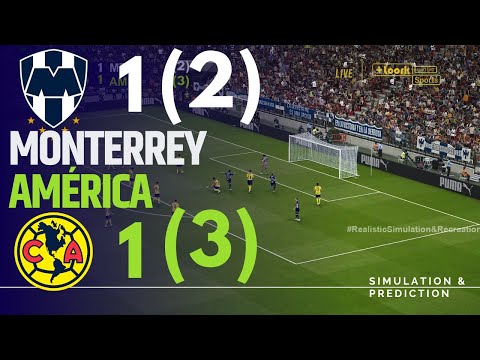 Monterrey 1-1 América Global 2-3 | Final Liga MX Apertura 2024 | Simulación/Recreación eFootball