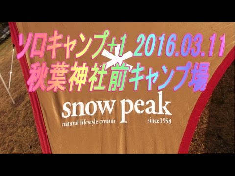 ソロキャンプ+1 2016 03 11 秋葉神社前キャンプ場