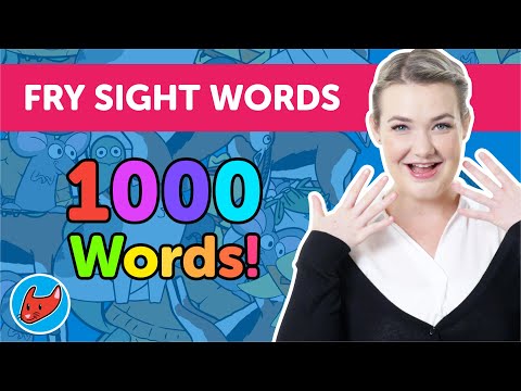 1,000 Tricky Words | Fry Words | 1st-10th 100 Fry Sight Words | Made by Red Cat Reading