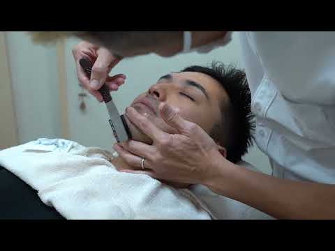 Healing shaving, face massage, ear cleaning, and shampoo at the barber shop Ruffino Chaora