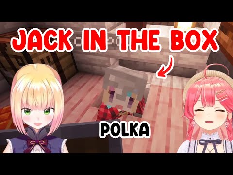 Miko and Nenechi can't stop laughing at Polka getting stuck in Nenechi's trap