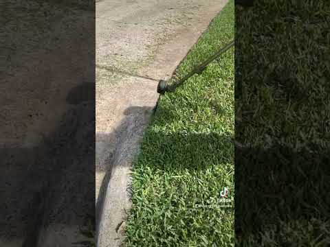 HOW TO EDGE your LAWN with a STRING TRIMMER! #lawncare #mow