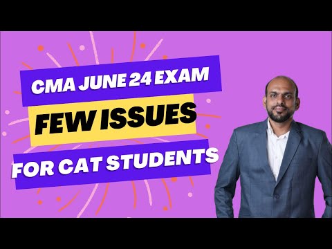 Exclusive video for CMA students live , what next? Problems and solutions