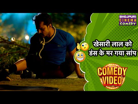 खेसारी लाल को डंस के मर गया सांप | #Khesari Lal का मजेदार कॉमेडी | #Bhojpuri Superhit #Comedy Video