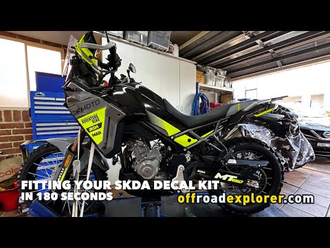 SKDA Decal Install CF Moto 450 MT