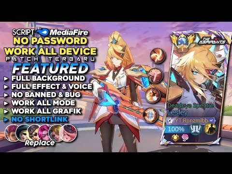 Script Skin Lesley Aspirant Deadeye Spectre No Password | Full Effect & Voice - Patch Terbaru 2024