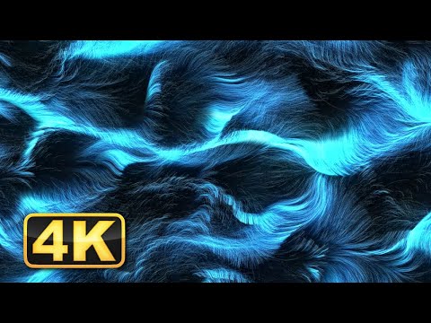 Abstract Liquid Fibers! 4K Satisfying Video! Relaxing Music / Screensaver for Meditation.