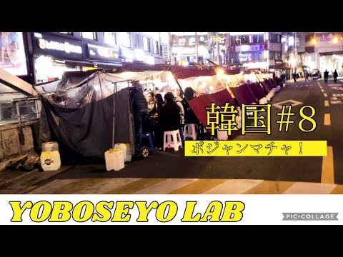 【韓国　飲み屋屋台街】韓国旅行、最後の夜