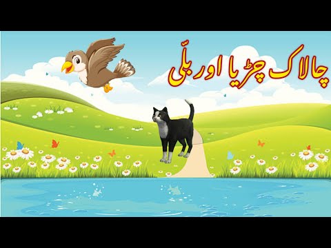 CHALAK CHIRYA AUR BILLI | چالاک چڑیا اور بلی ||Urdu cartoon story |Urdu kahaniyaan | Moral Story