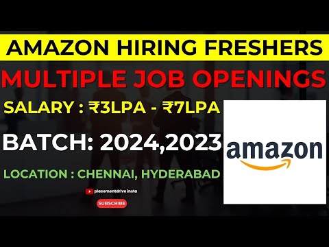 Amazon Fresher Jobs 2024 | Quality Services | Device Associate | Cloud Support Engineer | Apply Now!