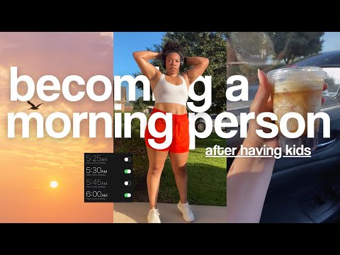 6AM MORNING ROUTINE | becoming a morning person after kids