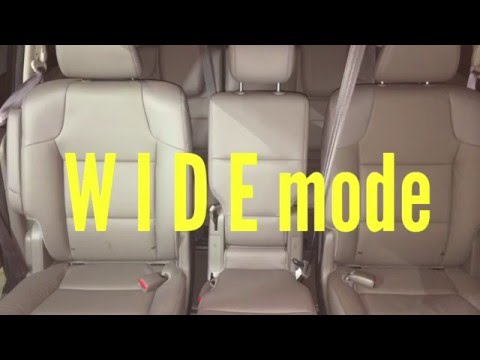 Honda Odyssey wide mode for 3-across