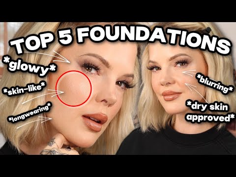 TOP 5 GLOWY FOUNDATIONS FOR DRY SKIN glowy finish foundations that that are dry skin approved