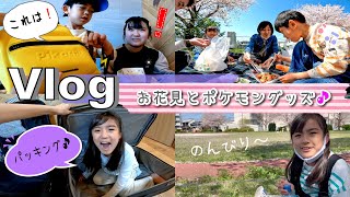 ★Vlog★のんびりお花見とポケモングッズいろいろ♪