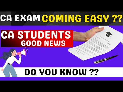 |ICAI Exam Coming Easy| Good News For CA MAY And Nov Exam| REASON AI & ML From May 24 Onwards