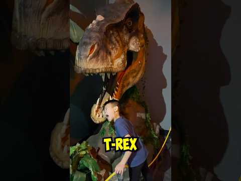 Dinosaur exhibit for kids at Telus World of Science 🦖 #shorts #dinosaur #kids