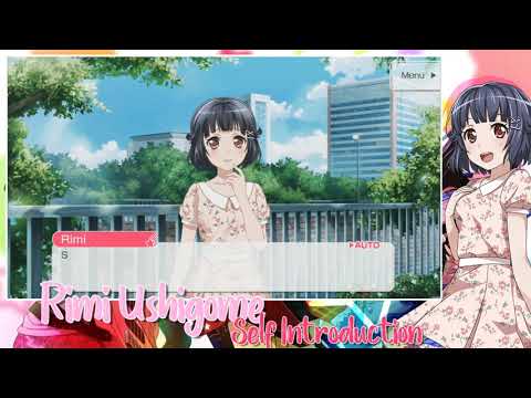 【ENGLISH】 Poppin'Party // Rimi Ushigome Self Introduction