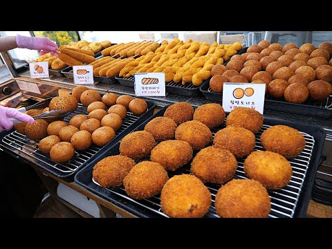 Amazing speed! Overwhelming skill! Twisted donuts made by masters - Top 4 / Korean street food