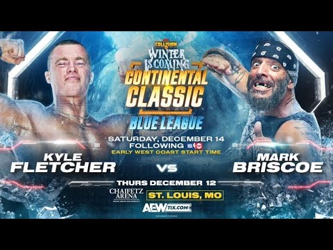 AEW Collision Kyle Fletcher vs Mark Briscoe Continental Classic (SIM)