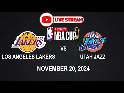 NBA LIVE! LAKERS vs UTAH JAZZ | NBA CUP | November 20, 2024 | NBA2K24 Simulation Only