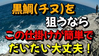 黒鯛（チヌ）を狙うなら、この仕掛けが簡単でだいたい大丈夫！！（仕掛け解説あり）