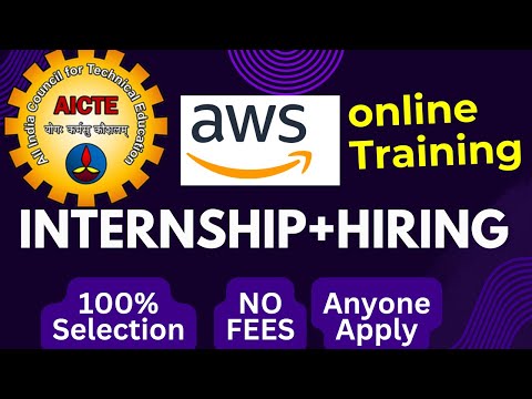 Amazon Free Training + Internship Opportunity For Students | 100% Selection  Certificate Aws