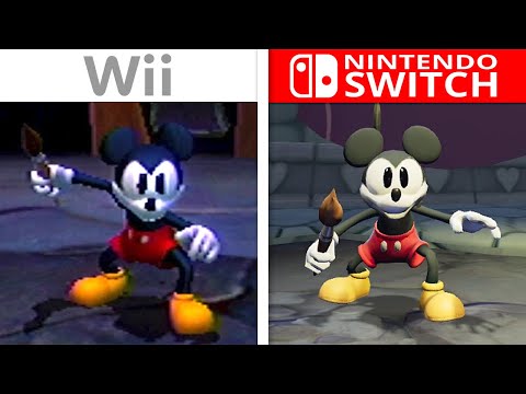 Disney Epic Mickey & Rebrushed | Wii vs Switch | Graphics Comparison