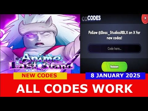 *NEW CODES* [ 🩸🌙 Great Ninja War] Anime Last Stand ROBLOX | ALL CODES | JANUARY 8, 2025