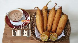 Stuffed Chili Bajji  | Home Cooking