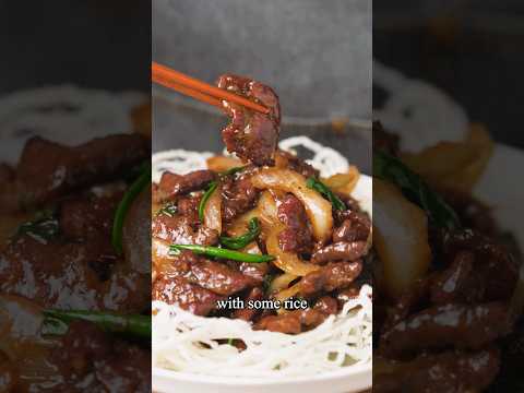 Mongolian Beef JUST like Chinese Takeout!